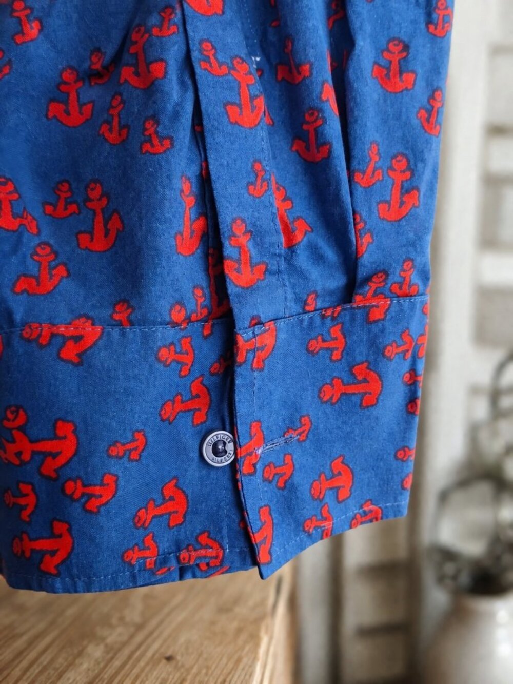 Tommy Hilfiger Dark Teal Anchor Print Tunic Shirt NWOT | High Low Hem | M - Picture 7 of 10